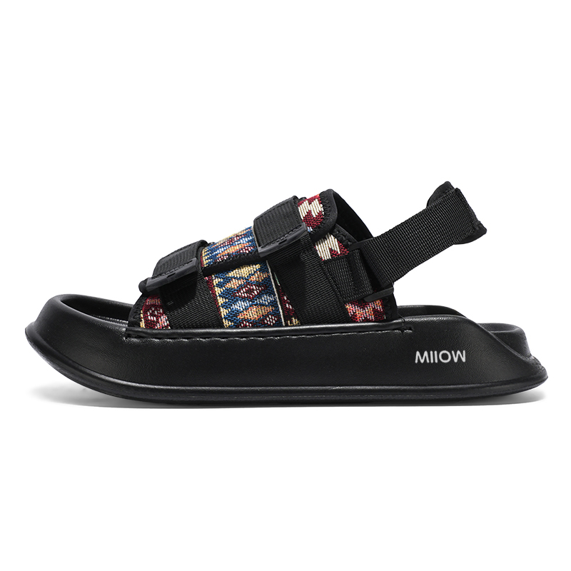 MIIOW Пляжные сандалии мужские, черные/хаки
MIIOW Пляжные сандалии мужские, черные/хаки