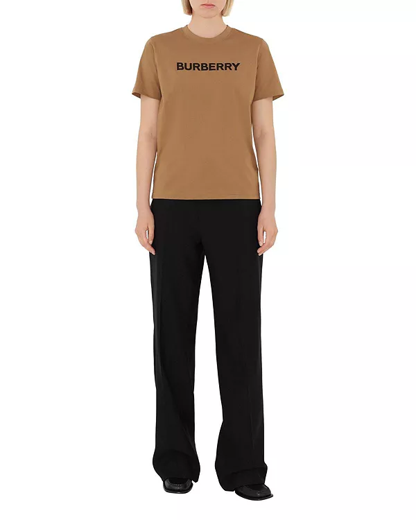 Хлопковая футболка с логотипом Burberry, бежевый
Хлопковая футболка с логотипом Burberry, бежевый