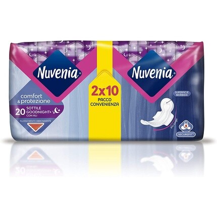 Nuvenia Thin Night Absorbent с мягкой поверхностью Wings и контролем запаха, 20 шт.
Nuvenia Thin Night Absorbent с мягкой поверхностью Wings и контролем запаха, 20 шт.