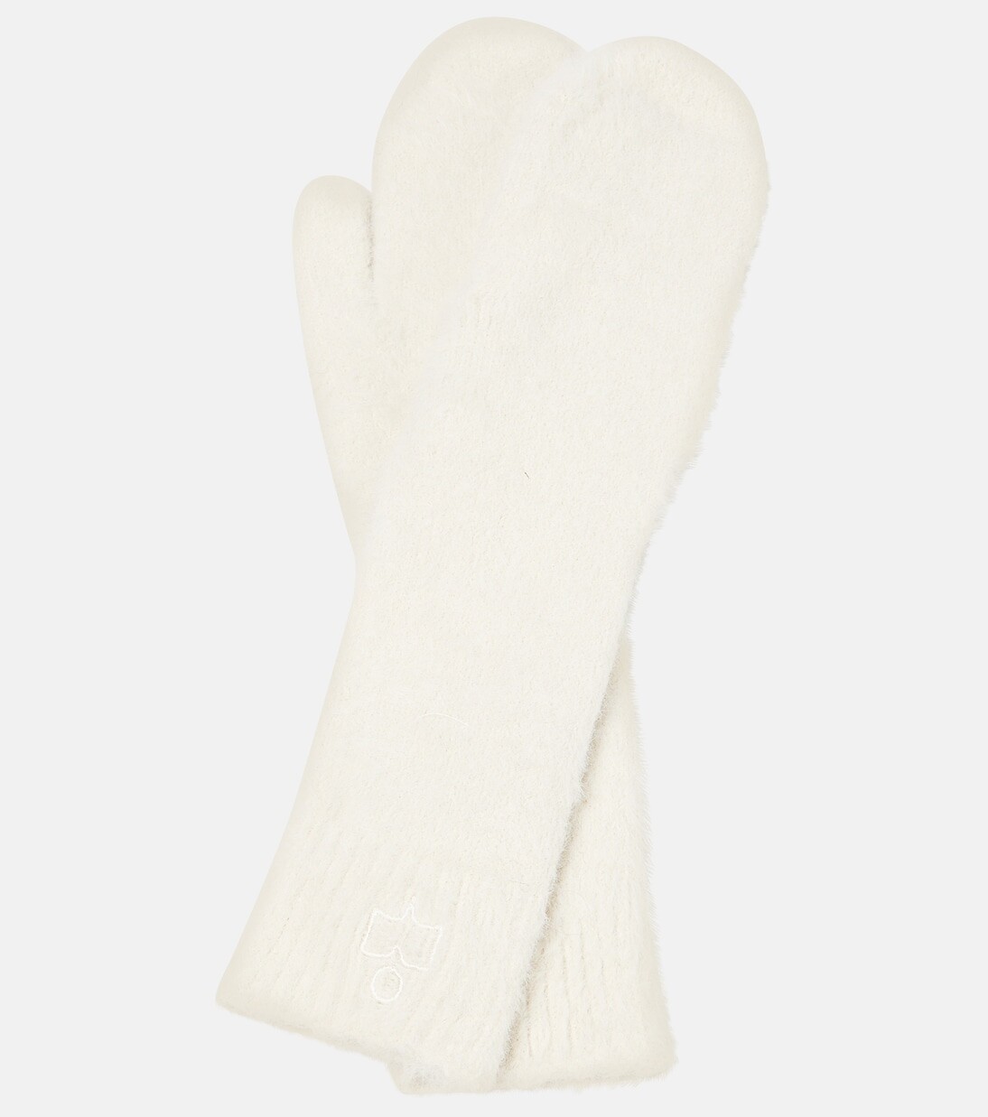 Вязаные варежки manray Isabel Marant, бежевый 
Вязаные варежки manray Isabel Marant, бежевый