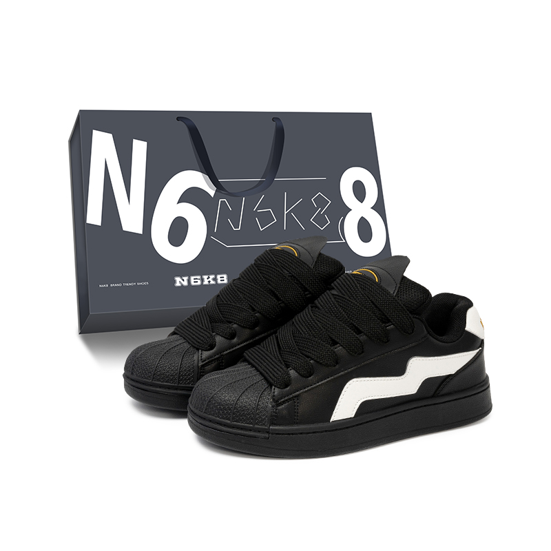 N6K8 Антискользящие износостойкие низкие скейтерские кроссовки унисекс Angora Red в подарочной упаковке - черные, цвет Black
N6K8 Антискользящие износостойкие низкие скейтерские кроссовки унисекс Angora Red в подарочной упаковке - черные, цвет Black