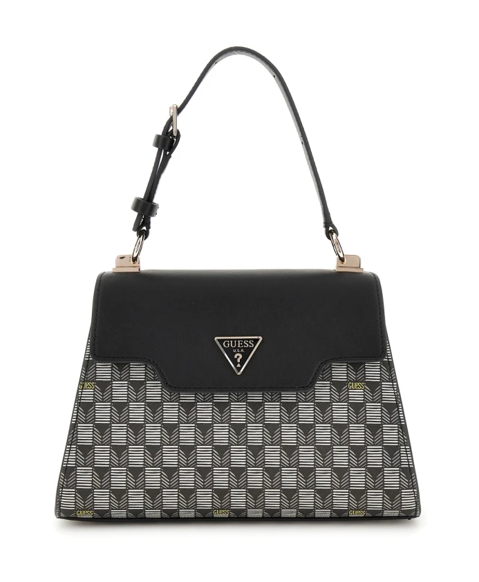 Женская сумочка с серебряными деталями Guess, черный
Женская сумочка с серебряными деталями Guess, черный