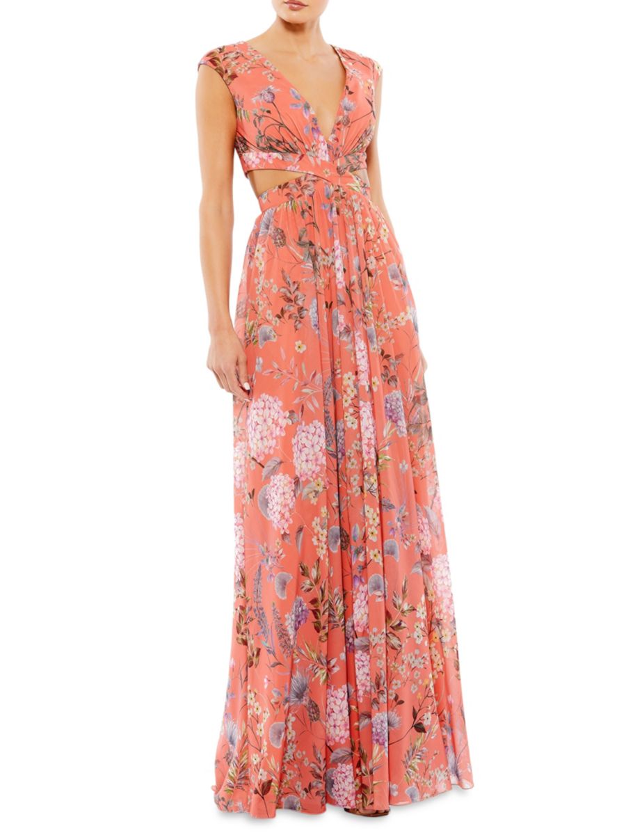 Платье А-силуэта с цветочным вырезом Mac Duggal, цвет Coral
Платье А-силуэта с цветочным вырезом Mac Duggal, цвет Coral