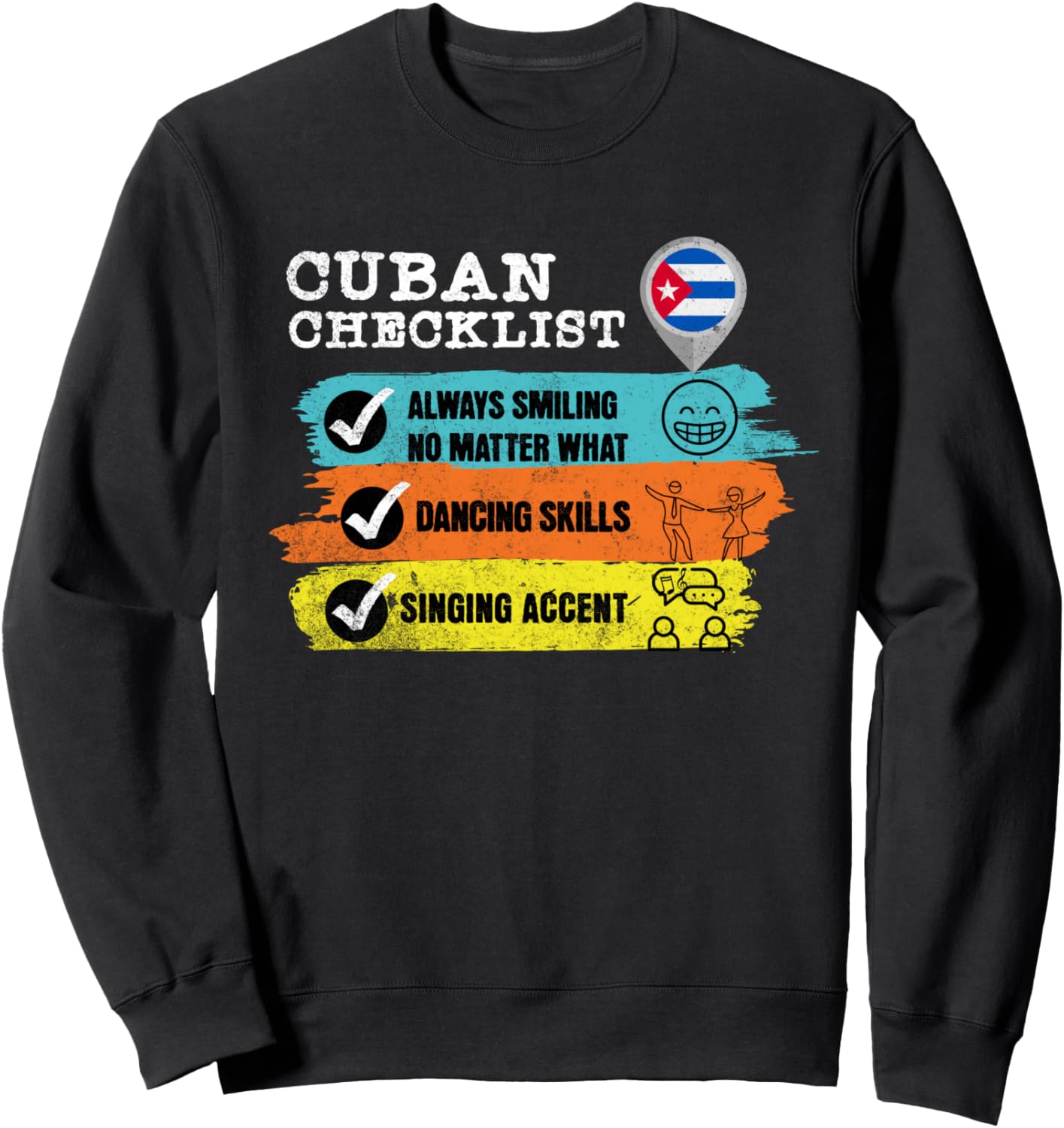 Куба, контрольный список Кубы, забавная футбольная толстовка Diverido Cuban Cubano Checklist Funny Divertido Soccer, черный
Куба, контрольный список Кубы, забавная футбольная толстовка Diverido Cuban Cubano Checklist Funny Divertido Soccer, черный
