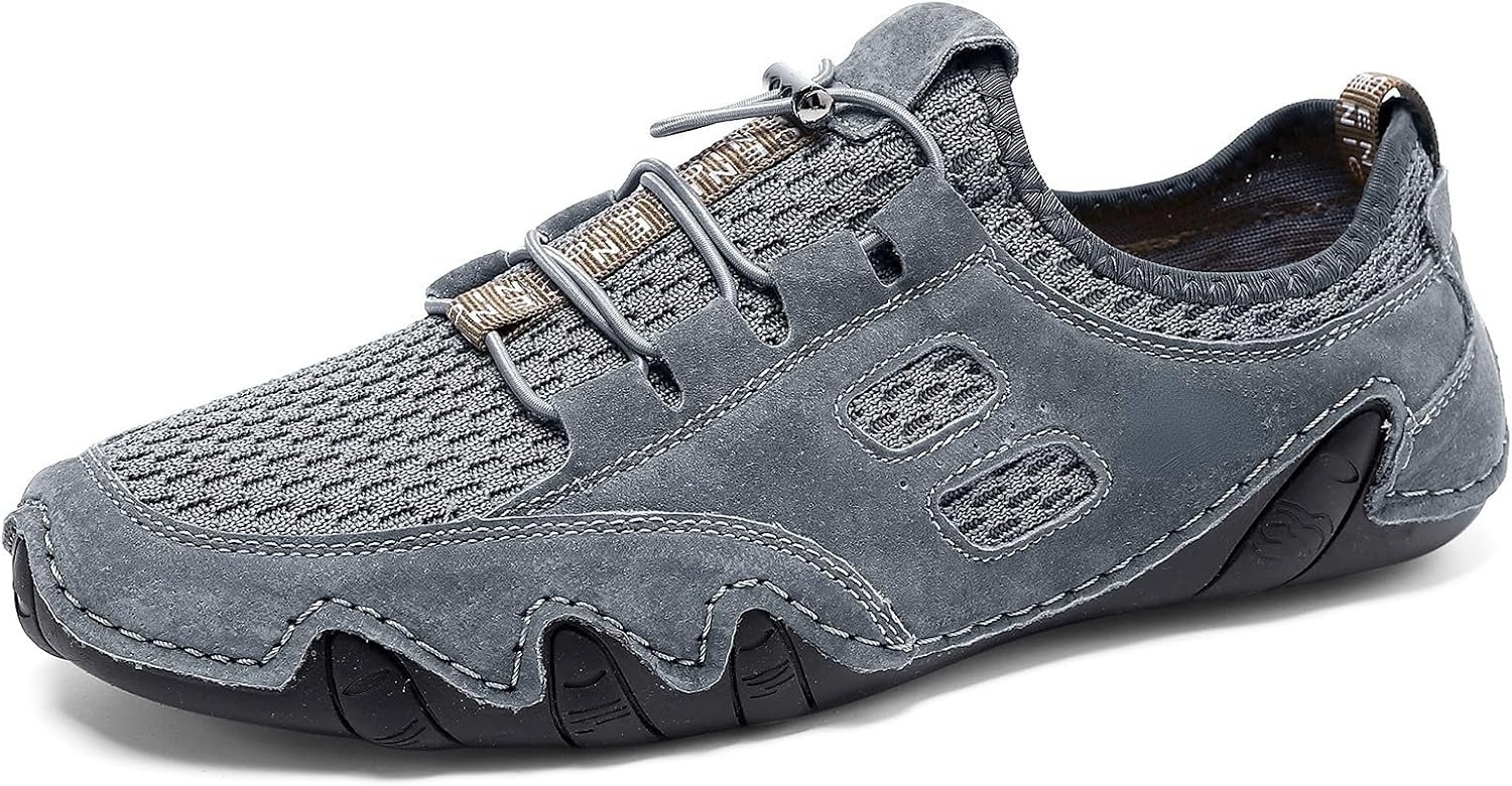 Мужские летние спортивные сандалии из ручной работы из кожи с сеткой для прогулок и походов, удобные для ношения, дышащие, нескользящие кроссовки Abborora, серый
Мужские летние спортивные сандалии из ручной работы из кожи с сеткой для прогулок и походов, удобные для ношения, дышащие, нескользящие кроссовки Abborora, серый