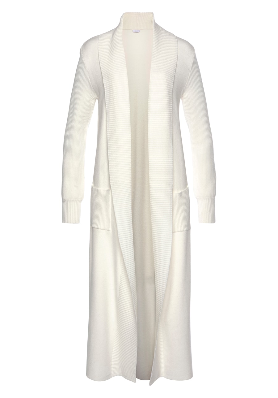 Вязаный кардиган LASCANA, белый
Вязаный кардиган LASCANA, белый