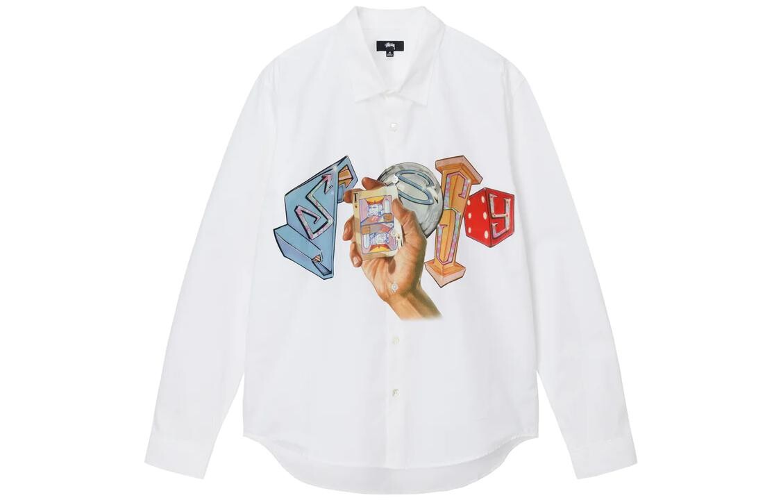 Рубашка унисекс белая Stussy, белый
Рубашка унисекс белая Stussy, белый