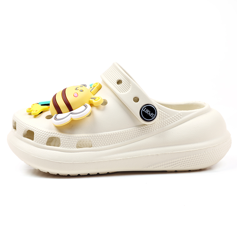 Дышащие, тихие, нескользящие детские сандалии для детей от 3 до 7 лет FIRS Kids, экрю 
Дышащие, тихие, нескользящие детские сандалии для детей от 3 до 7 лет FIRS Kids, экрю