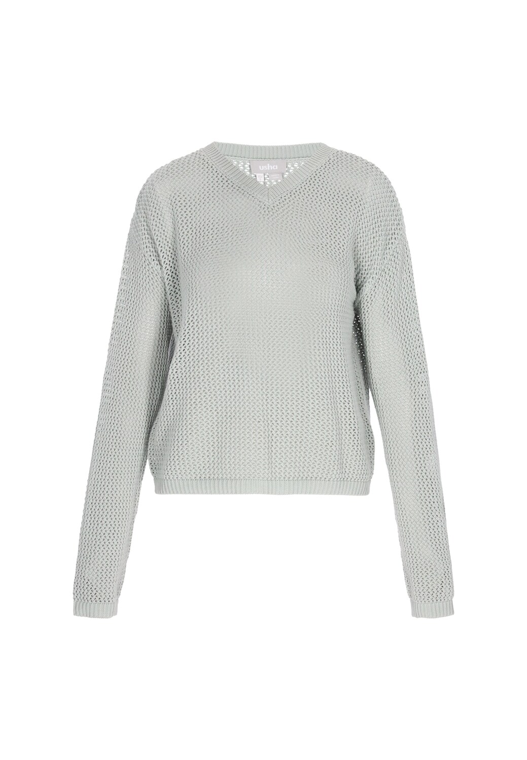 Usha Свитер 'Casual' в пастельно-зеленом цвете
Usha Свитер 'Casual' в пастельно-зеленом цвете