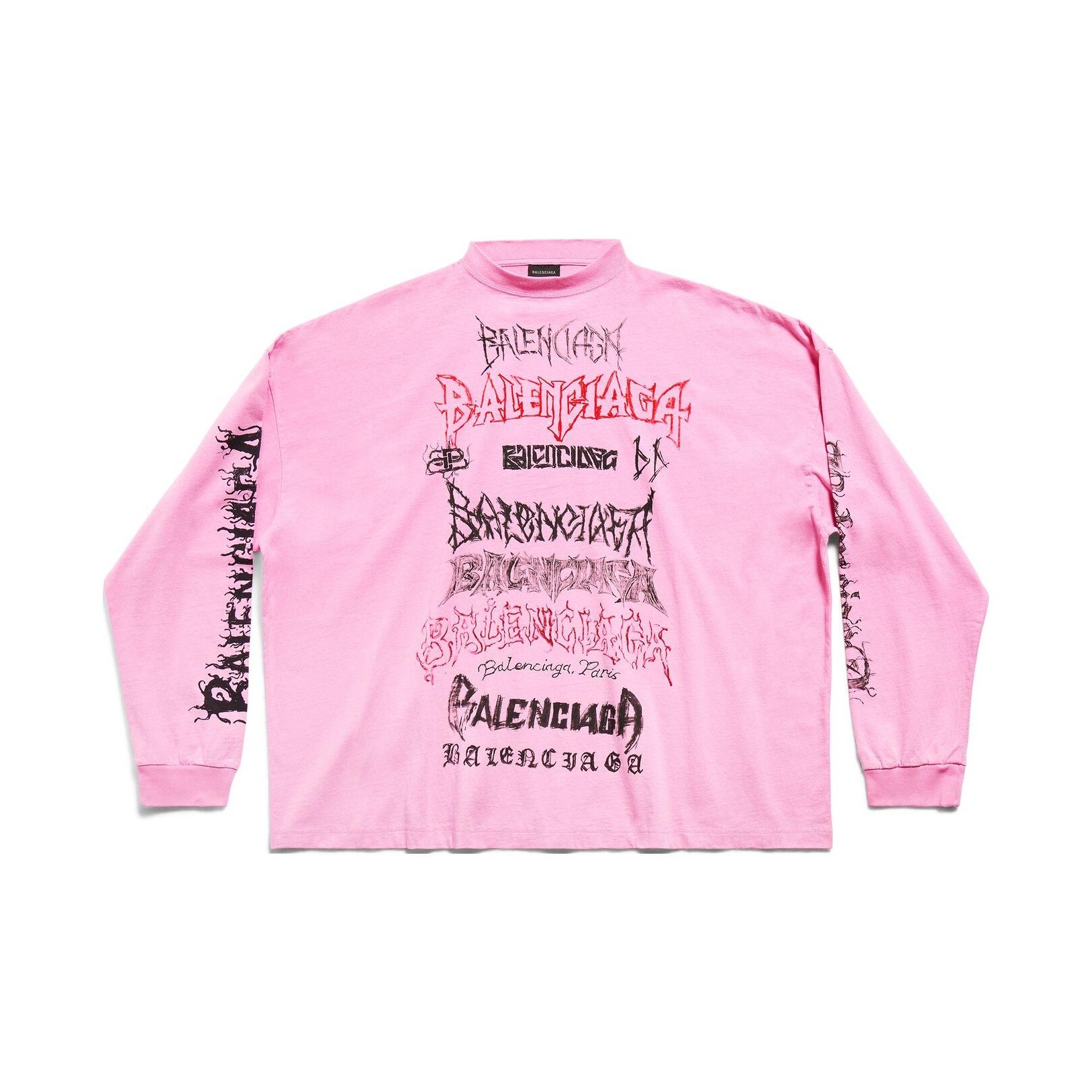 Самодельная металлическая футболка с длинным рукавом среднего размера Balenciaga, розовый
Самодельная металлическая футболка с длинным рукавом среднего размера Balenciaga, розовый