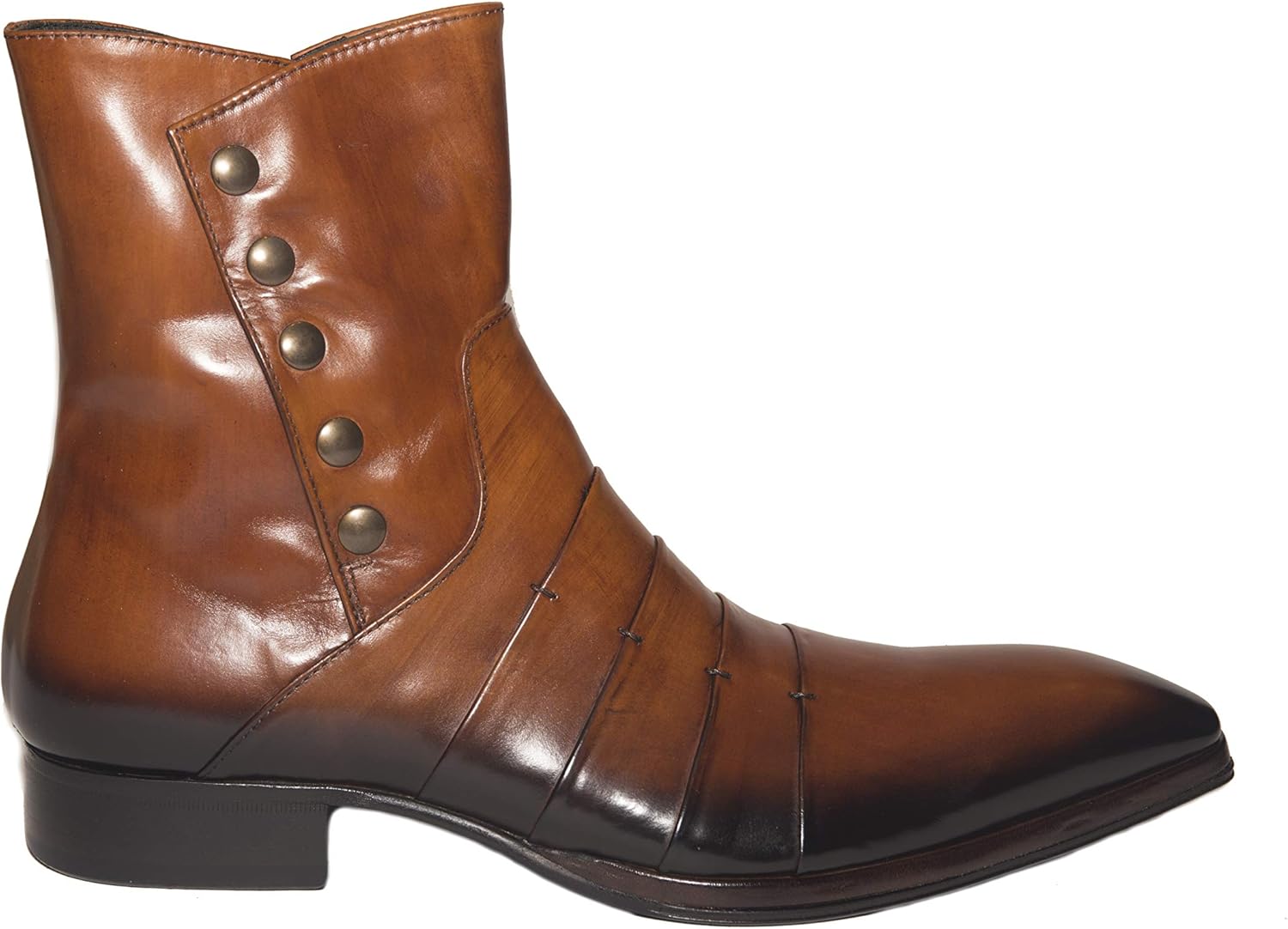 Ботинки до щиколотки Jo Ghost 1832 из итальянской кожи с коньячным оттенком с застежкой-молнией и пуговицами, Cognac
Ботинки до щиколотки Jo Ghost 1832 из итальянской кожи с коньячным оттенком с застежкой-молнией и пуговицами, Cognac