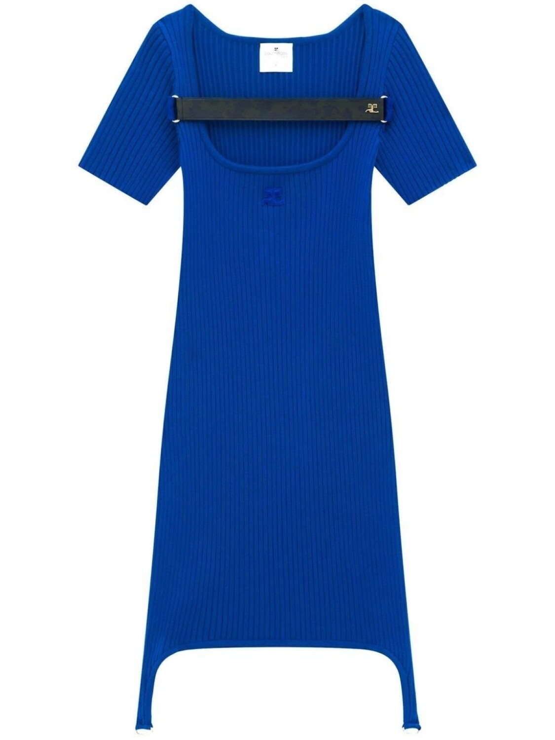 Courrèges платье с короткими рукавами, синий
Courrèges платье с короткими рукавами, синий