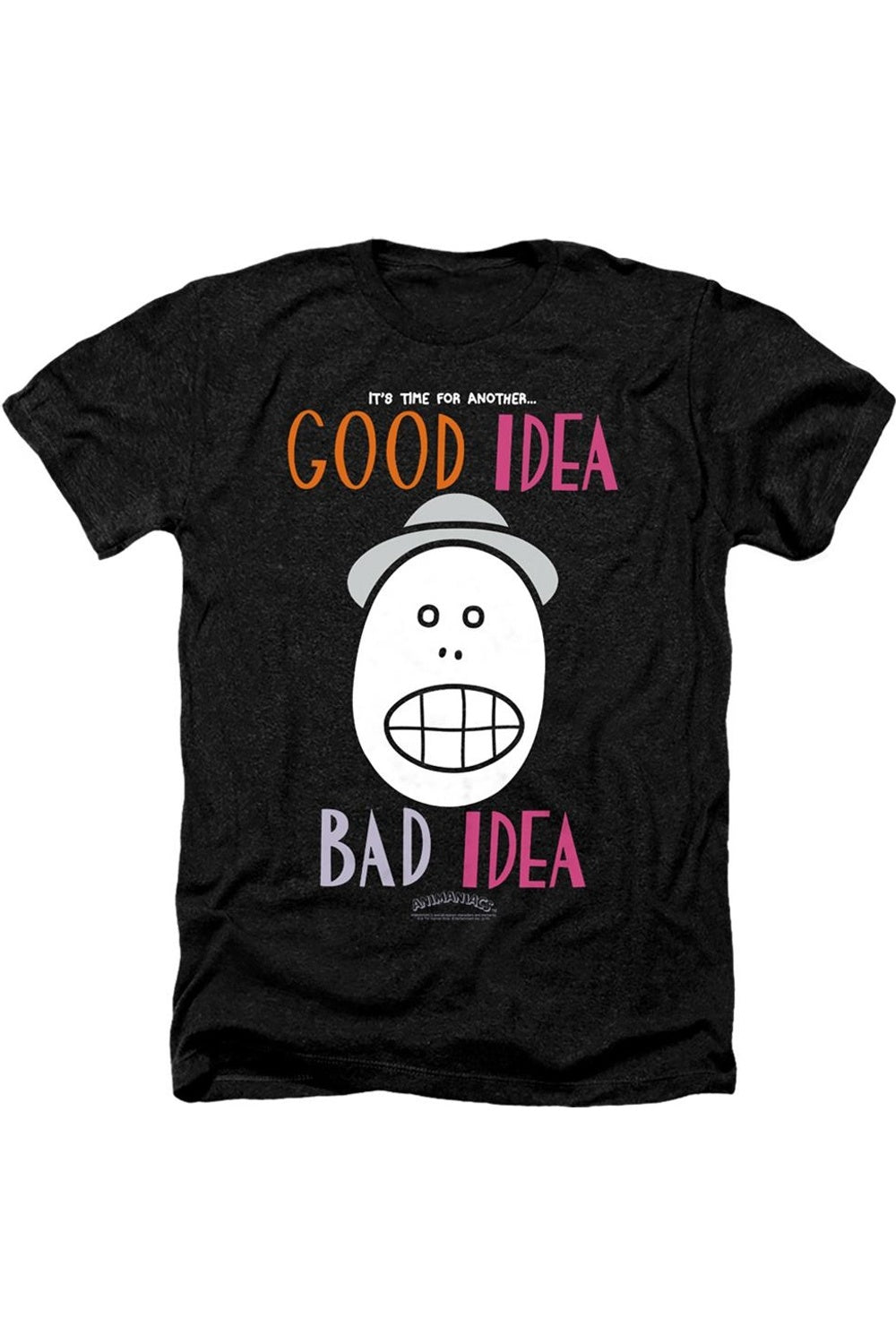 Футболка / футболка для взрослых Animaniacs Good Idea Bad Idea Heather Gildan, черный
Футболка / футболка для взрослых Animaniacs Good Idea Bad Idea Heather Gildan, черный