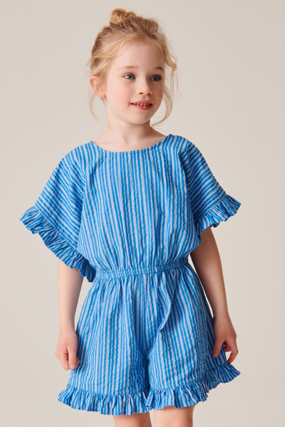 Комбинезон с рюшами Next, синий
Комбинезон с рюшами Next, синий