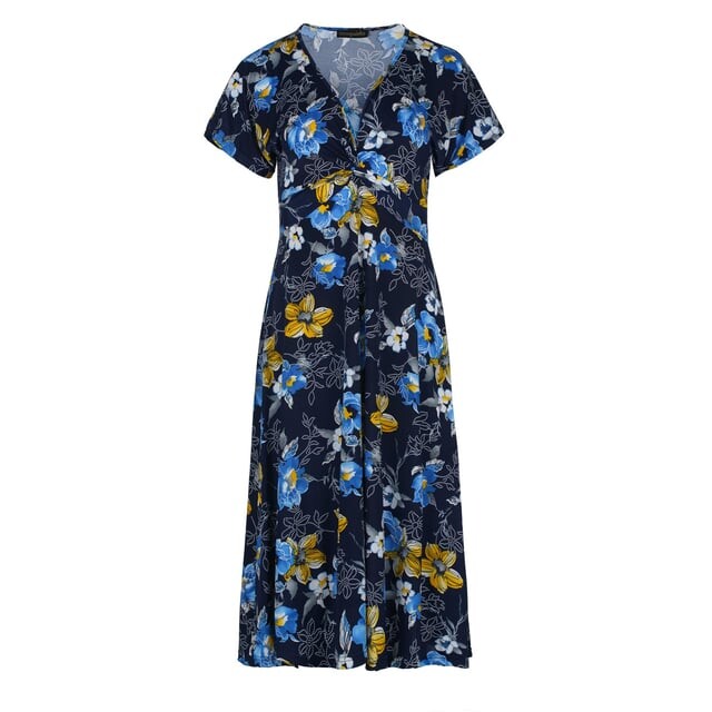 Темно-Синее платье миди с узлом Conquista, синий
Темно-Синее платье миди с узлом Conquista, синий