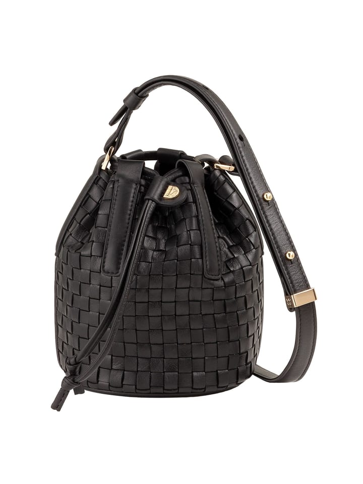 DuDu Кожаная сумка-ведро Filicudi, 14 см, цвет черный с розовым оттенком
DuDu Кожаная сумка-ведро Filicudi, 14 см, цвет черный с розовым оттенком