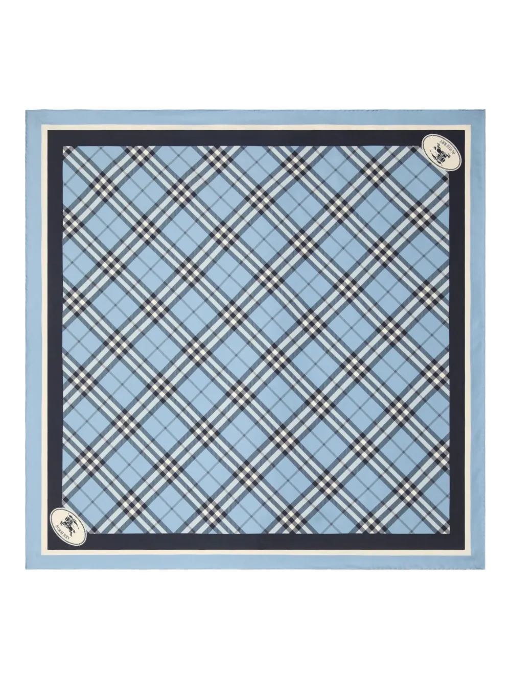 Шелковый платок в клетку BURBERRY, синий
Шелковый платок в клетку BURBERRY, синий