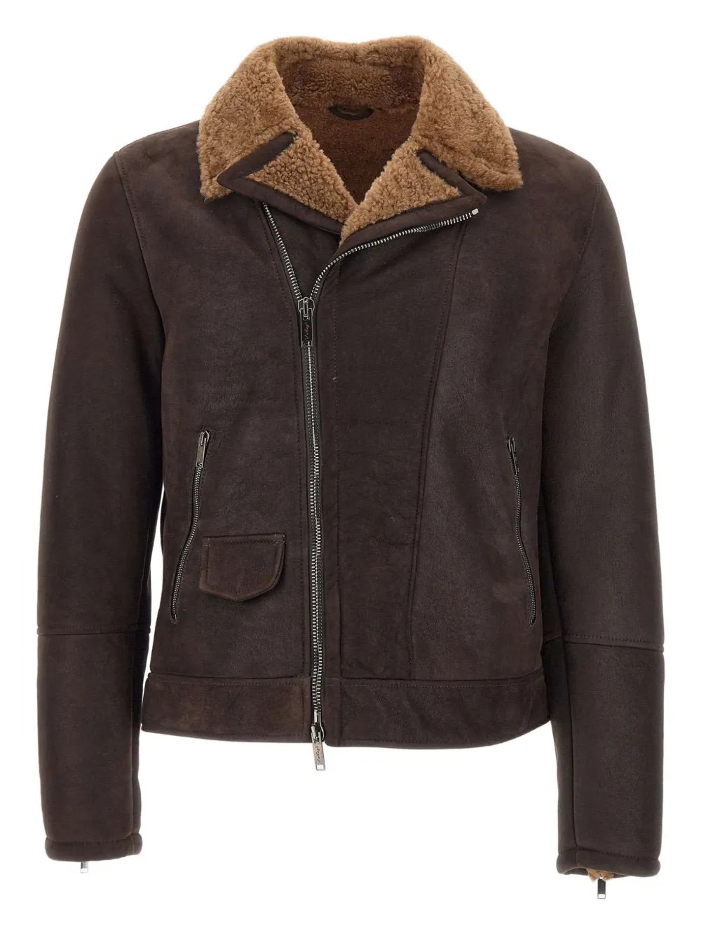 Куртка на молнии с меховым воротником VOLFAGLI, коричневый
Куртка на молнии с меховым воротником VOLFAGLI, коричневый