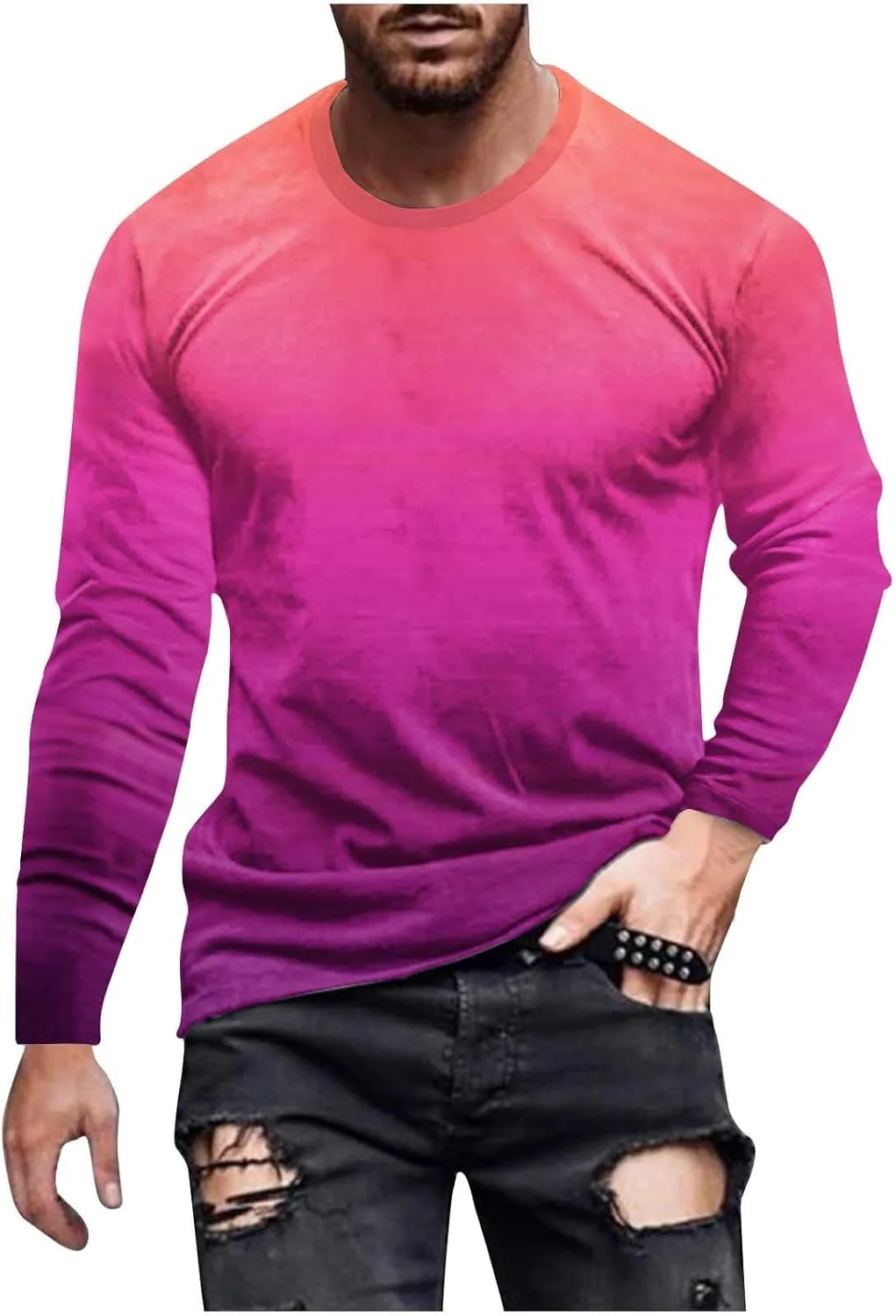 Мужская футболка с длинным рукавом Big and Tall Ombre Color Crewneck Regular Fit
Мужская футболка с длинным рукавом Big and Tall Ombre Color Crewneck Regular Fit