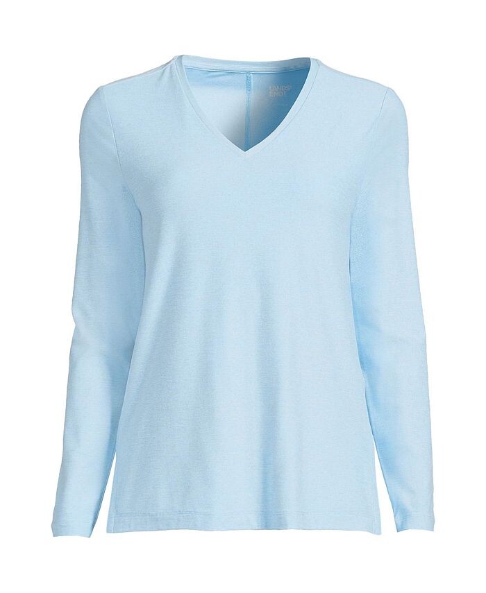 Женский топ с длинными рукавами и V-образным вырезом Lands' End, цвет Soft blue haze space dye
Женский топ с длинными рукавами и V-образным вырезом Lands' End, цвет Soft blue haze space dye