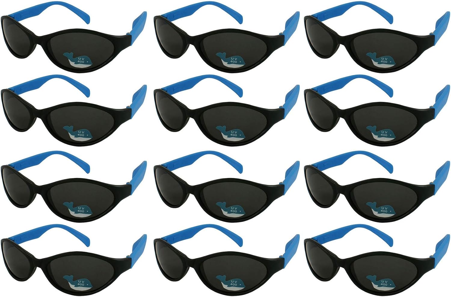 EDGEIWEAR, набор из 12 неоновых солнцезащитных очков в стиле 80-х для вечеринок, размеры для взрослых и детей, сертифицированы по стандарту CPSIA, не содержат свинца (Pb), Black Sport Frame / Blue Temple
EDGEIWEAR, набор из 12 неоновых солнцезащитных очков в стиле 80-х для вечеринок, размеры для взрослых и детей, сертифицированы по стандарту CPSIA, не содержат свинца (Pb), Black Sport Frame / Blue Temple