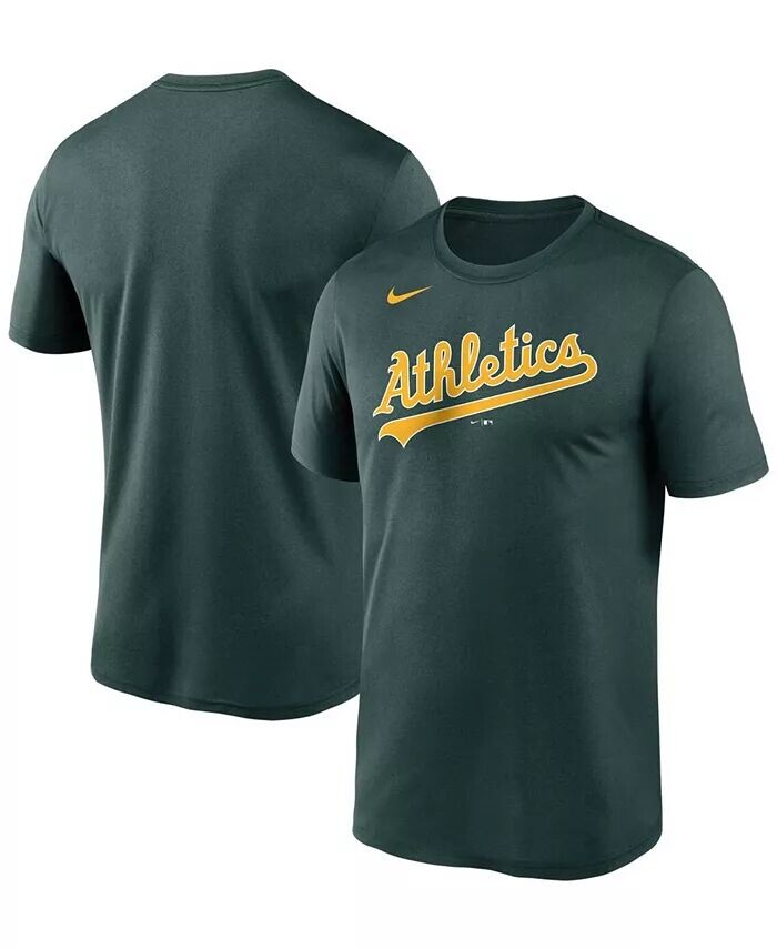 Мужская зеленая футболка с надписью Oakland Athletics Wordmark Legend Nike
Мужская зеленая футболка с надписью Oakland Athletics Wordmark Legend Nike