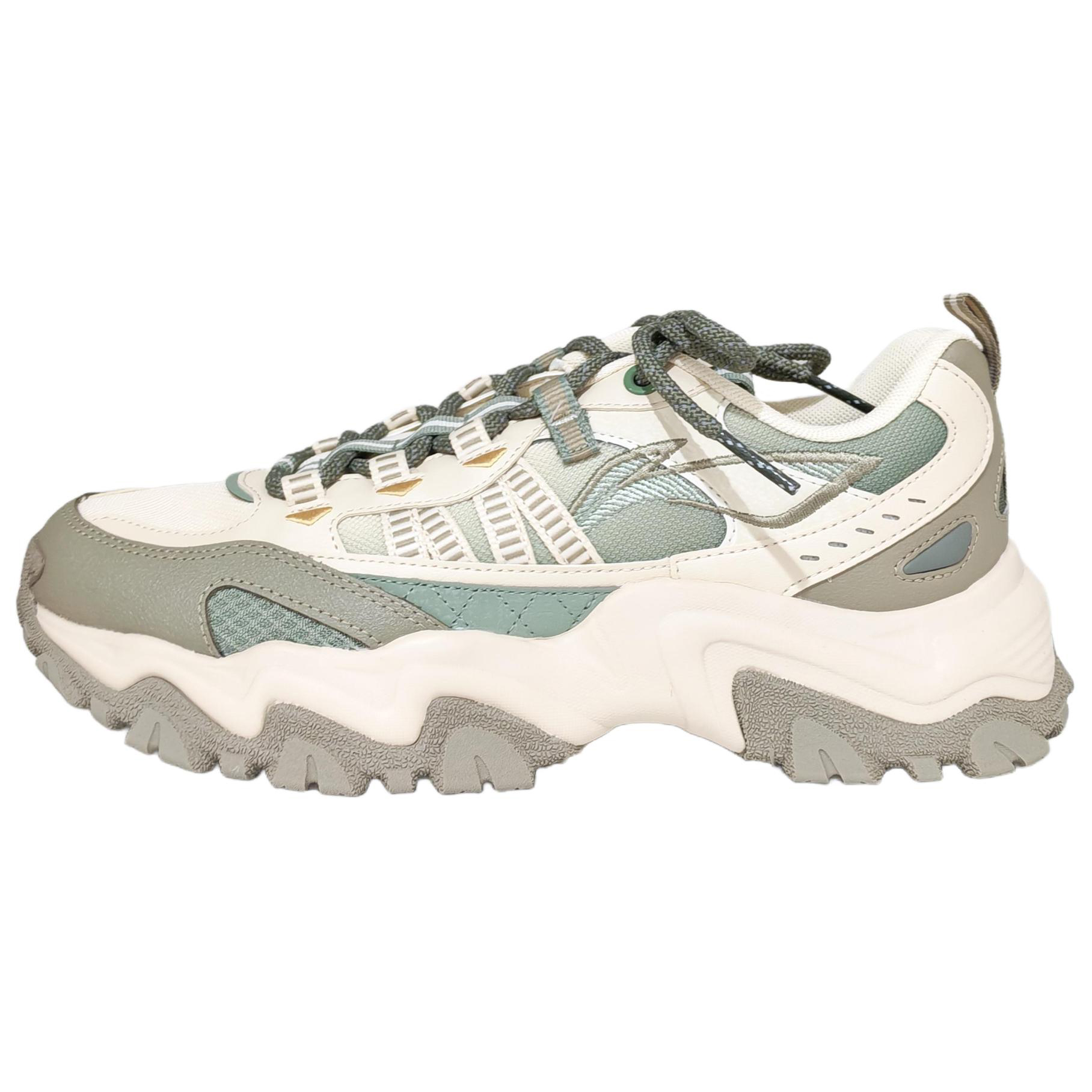 LINING Shan Xing нескользкие и устойчивые к истиранию поддерживающие низкие массивные кроссовки men's beige green
LINING Shan Xing нескользкие и устойчивые к истиранию поддерживающие низкие массивные кроссовки men's beige green