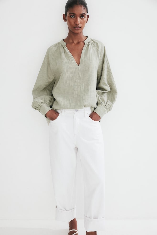 Блузка двойной плетения H&M, зеленый
Блузка двойной плетения H&M, зеленый