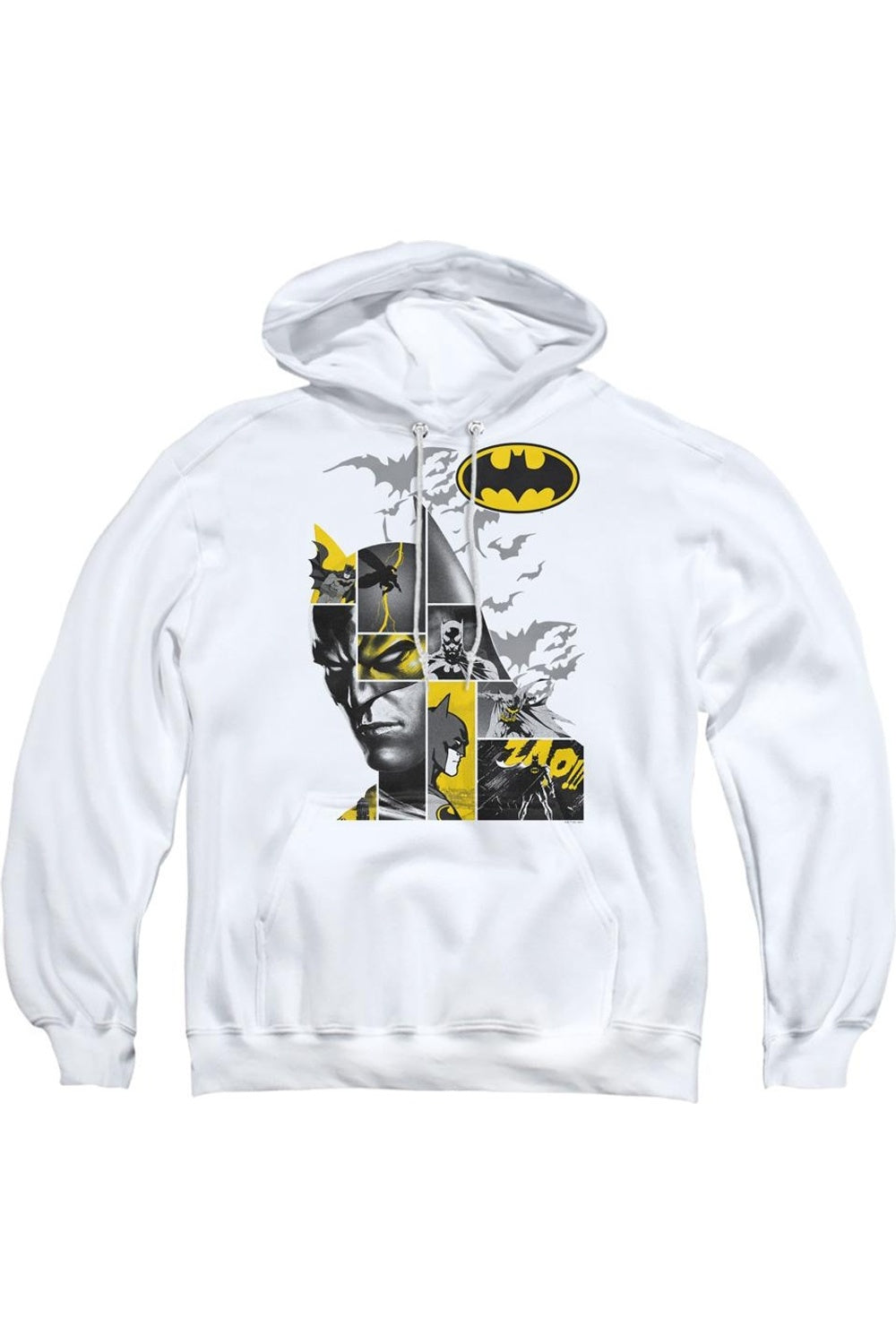 Толстовка с капюшоном Batman Long Live для взрослых Gildan, белый 
Толстовка с капюшоном Batman Long Live для взрослых Gildan, белый