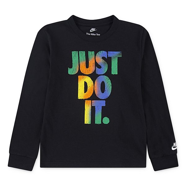 Детская футболка с длинным рукавом Baby & toddler boys club revealed "just do it" Nike
Детская футболка с длинным рукавом Baby & toddler boys club revealed "just do it" Nike