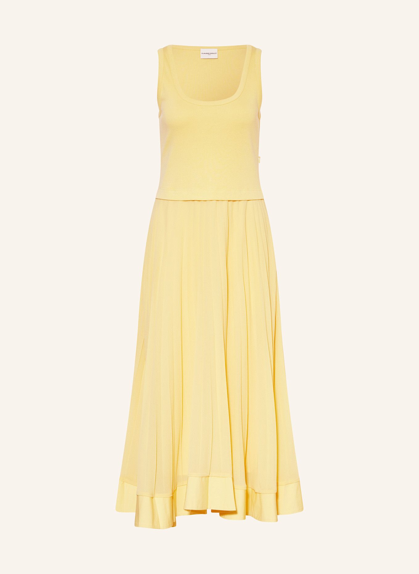 Платье из смеси материалов со складками Claudie Pierlot, желтый
Платье из смеси материалов со складками Claudie Pierlot, желтый