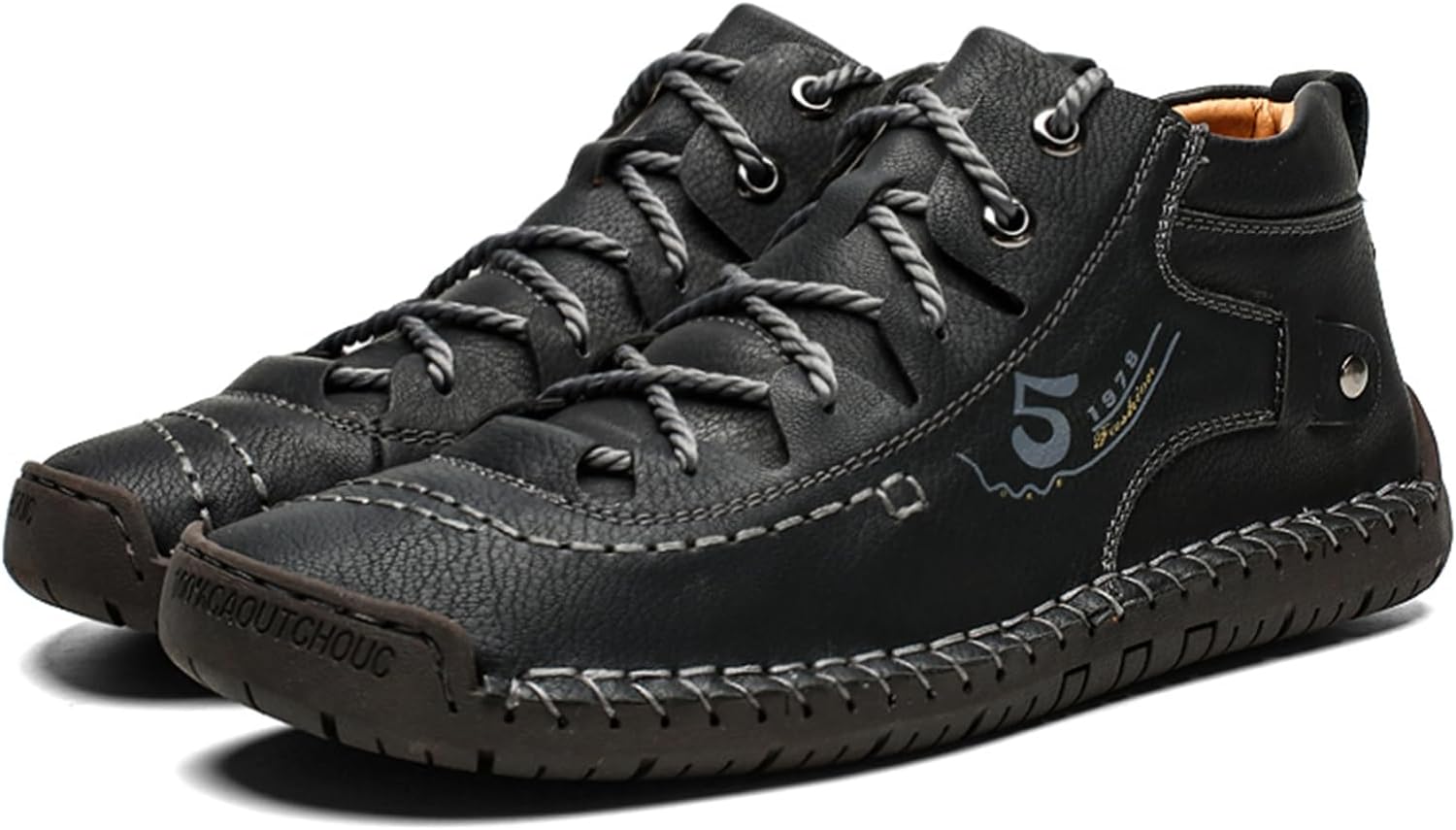 Мужские кожаные ботинки Чукка с круглым носком, высокие, легкие, для ходьбы и вождения, подходят для езды на велосипеде и прогулок Qaoterod, черный
Мужские кожаные ботинки Чукка с круглым носком, высокие, легкие, для ходьбы и вождения, подходят для езды на велосипеде и прогулок Qaoterod, черный