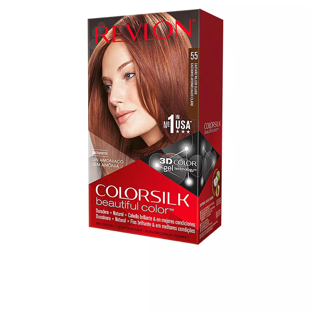 Краска для волос Colorsilk tinte Revlon Mass Market, цвет 55-rojizo claro, 1 шт.
Краска для волос Colorsilk tinte Revlon Mass Market, цвет 55-rojizo claro, 1 шт.