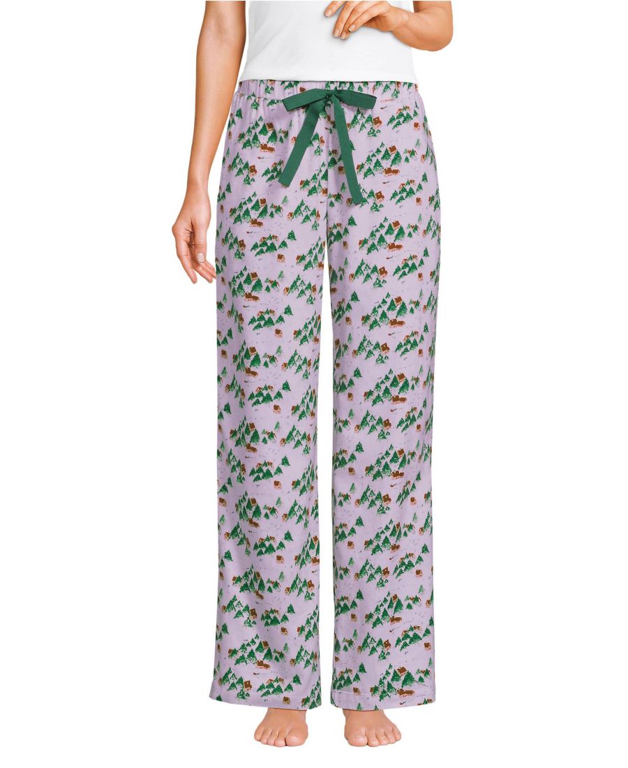 Женские фланелевые брюки для сна с широкими штанинами Lands' End, Lavender blush village
Женские фланелевые брюки для сна с широкими штанинами Lands' End, Lavender blush village