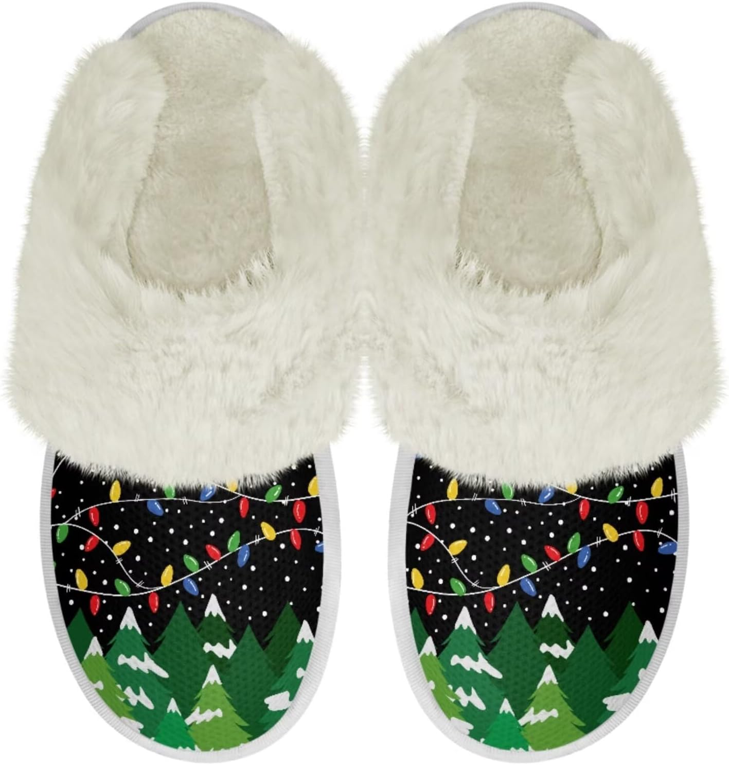 Домашние тапочки Binienty для женщин и мужчин с эффектом памяти, для дома и улицы, пушистые тапочки для спальни, Xmas Lights
Домашние тапочки Binienty для женщин и мужчин с эффектом памяти, для дома и улицы, пушистые тапочки для спальни, Xmas Lights