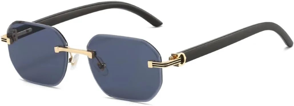 Солнцезащитные очки без оправы шестиугольной формы для мужчин и женщин, модные очки с текстурой дерева, упрощенные квадратные солнцезащитные очки TVTBBVV, Full Gray
Солнцезащитные очки без оправы шестиугольной формы для мужчин и женщин, модные очки с текстурой дерева, упрощенные квадратные солнцезащитные очки TVTBBVV, Full Gray