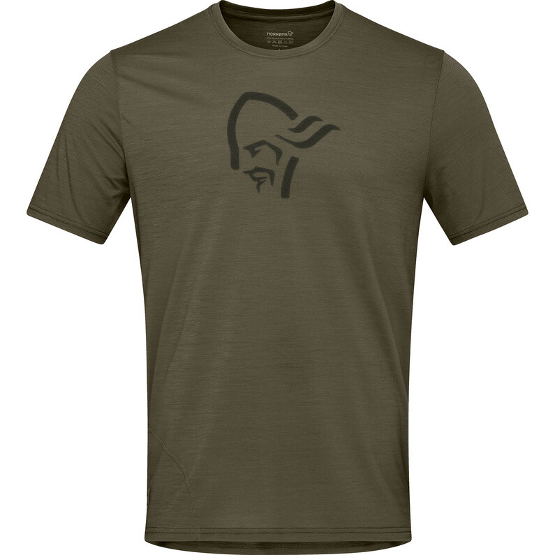 Мужская футболка Femund Equalizer из мериноса Norrona, оливковый 
Мужская футболка Femund Equalizer из мериноса Norrona, оливковый