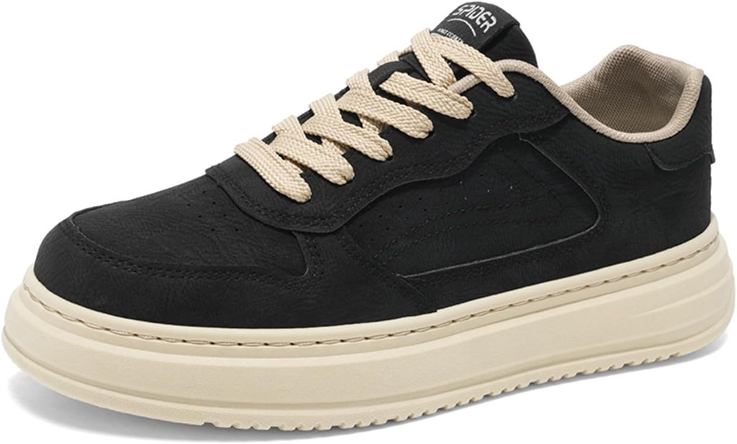 Мужские модные кожаные кроссовки на шнуровке, повседневные, с нескользящей подошвой, с круглым носком, на платформе, стильные обувь для ежедневной носки, прогулок по городу, скейтбординга Houdbdol, черный
Мужские модные кожаные кроссовки на шнуровке, повседневные, с нескользящей подошвой, с круглым носком, на платформе, стильные обувь для ежедневной носки, прогулок по городу, скейтбординга Houdbdol, черный