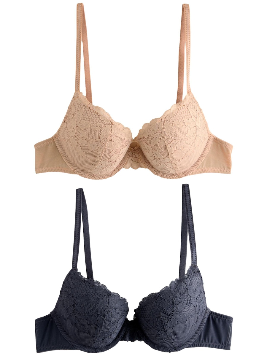 Бюстгальтер пуш-ап Next, бежевый/темно-синий
Бюстгальтер пуш-ап Next, бежевый/темно-синий