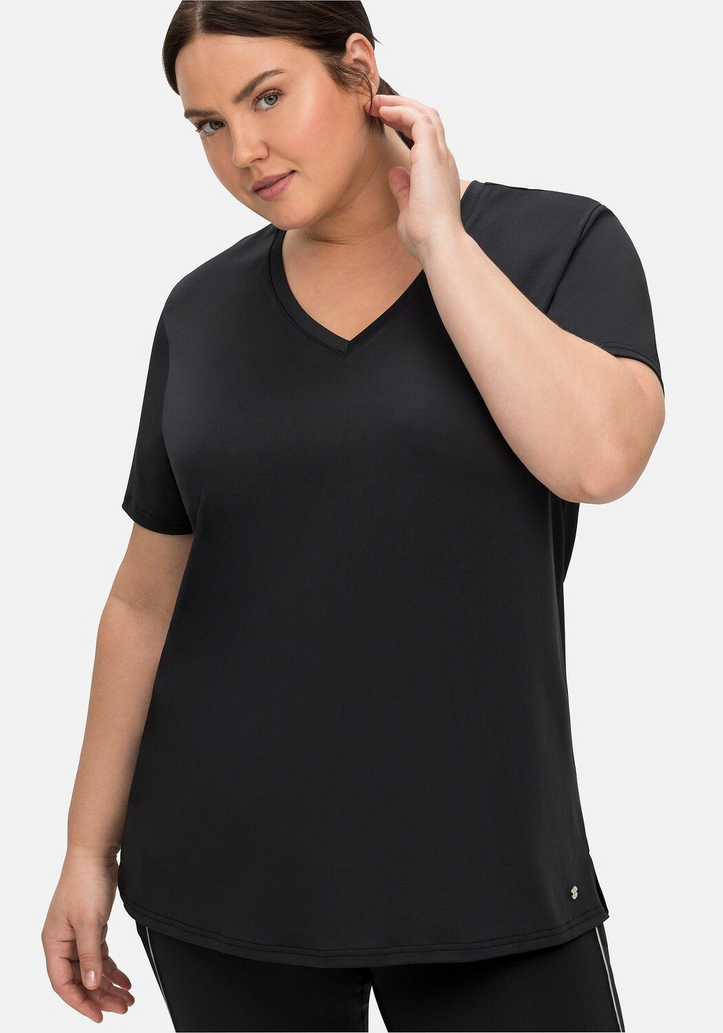 Функциональная рубашка из быстросохнущего материала sheego, черный
Функциональная рубашка из быстросохнущего материала sheego, черный