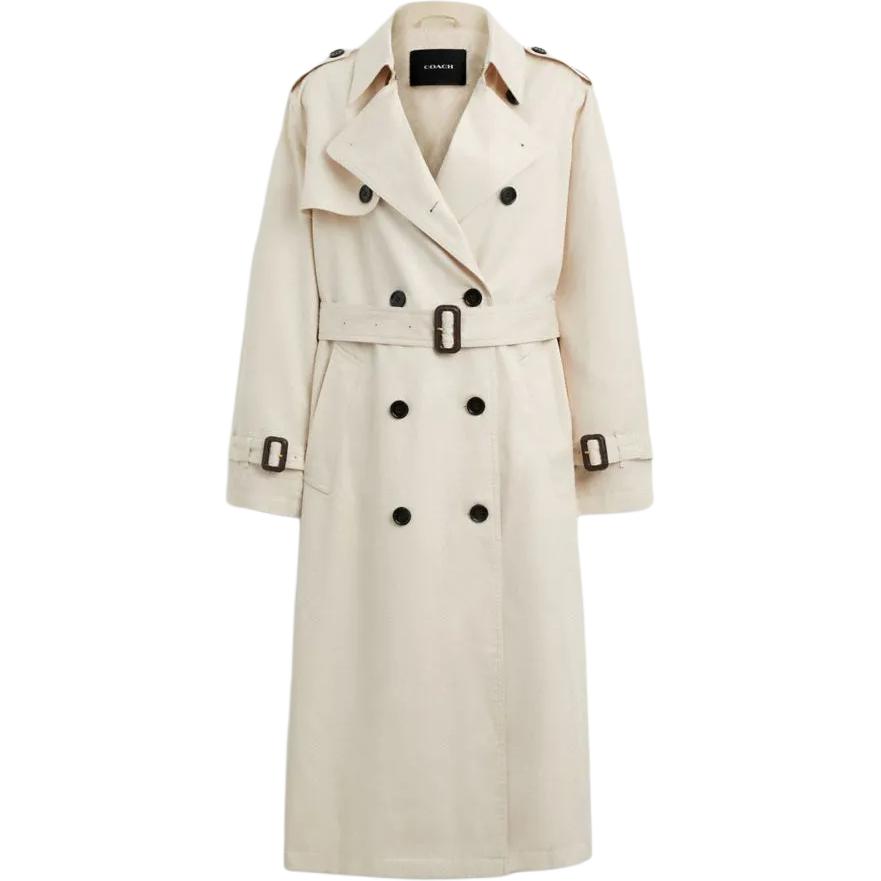 COACH Кремовое женское пальто тренч, Cream
COACH Кремовое женское пальто тренч, Cream