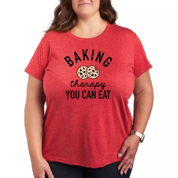 Футболка с принтом "Плюс терапия выпечкой" Licensed Character, красный
Футболка с принтом "Плюс терапия выпечкой" Licensed Character, красный