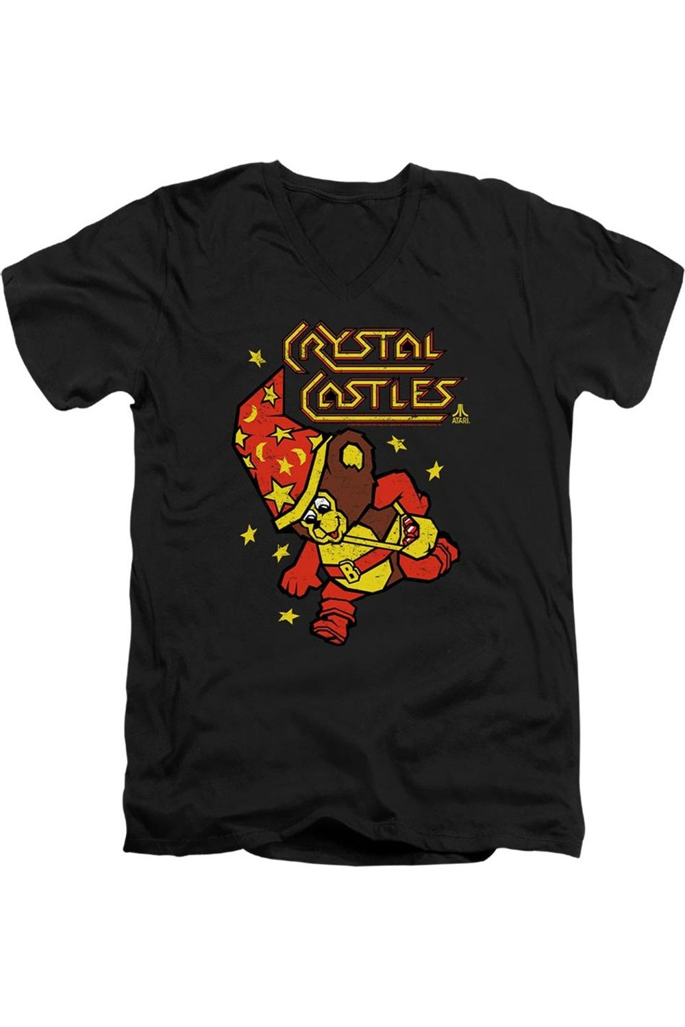 Футболка Atari Crystal Bear с коротким рукавом и V-образным вырезом для взрослых из хлопка премиум-класса Gildan, черный
Футболка Atari Crystal Bear с коротким рукавом и V-образным вырезом для взрослых из хлопка премиум-класса Gildan, черный