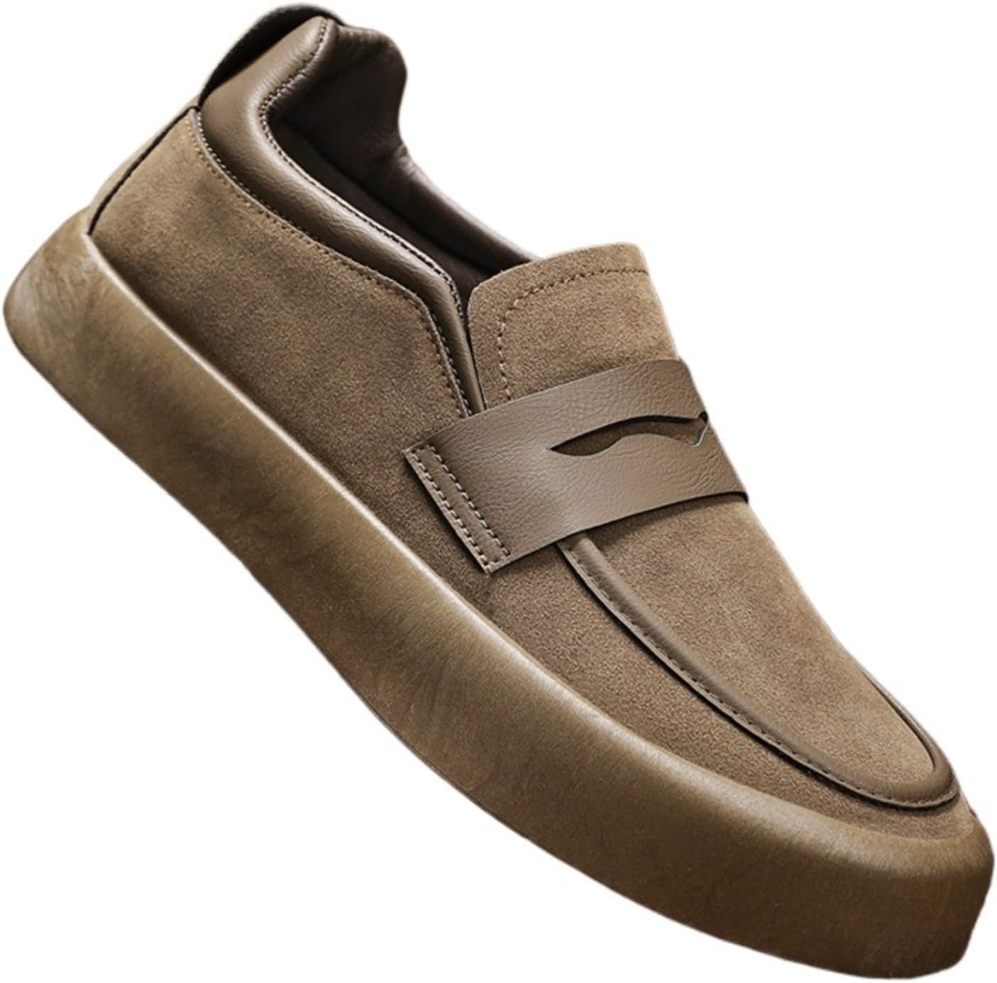 Мужские лоферы слипоны на платформе, для повседневного и делового стиля, из натуральной искусственной кожи PU, удобная обувь с минималистичным дизайном Azttoztto, хаки
Мужские лоферы слипоны на платформе, для повседневного и делового стиля, из натуральной искусственной кожи PU, удобная обувь с минималистичным дизайном Azttoztto, хаки