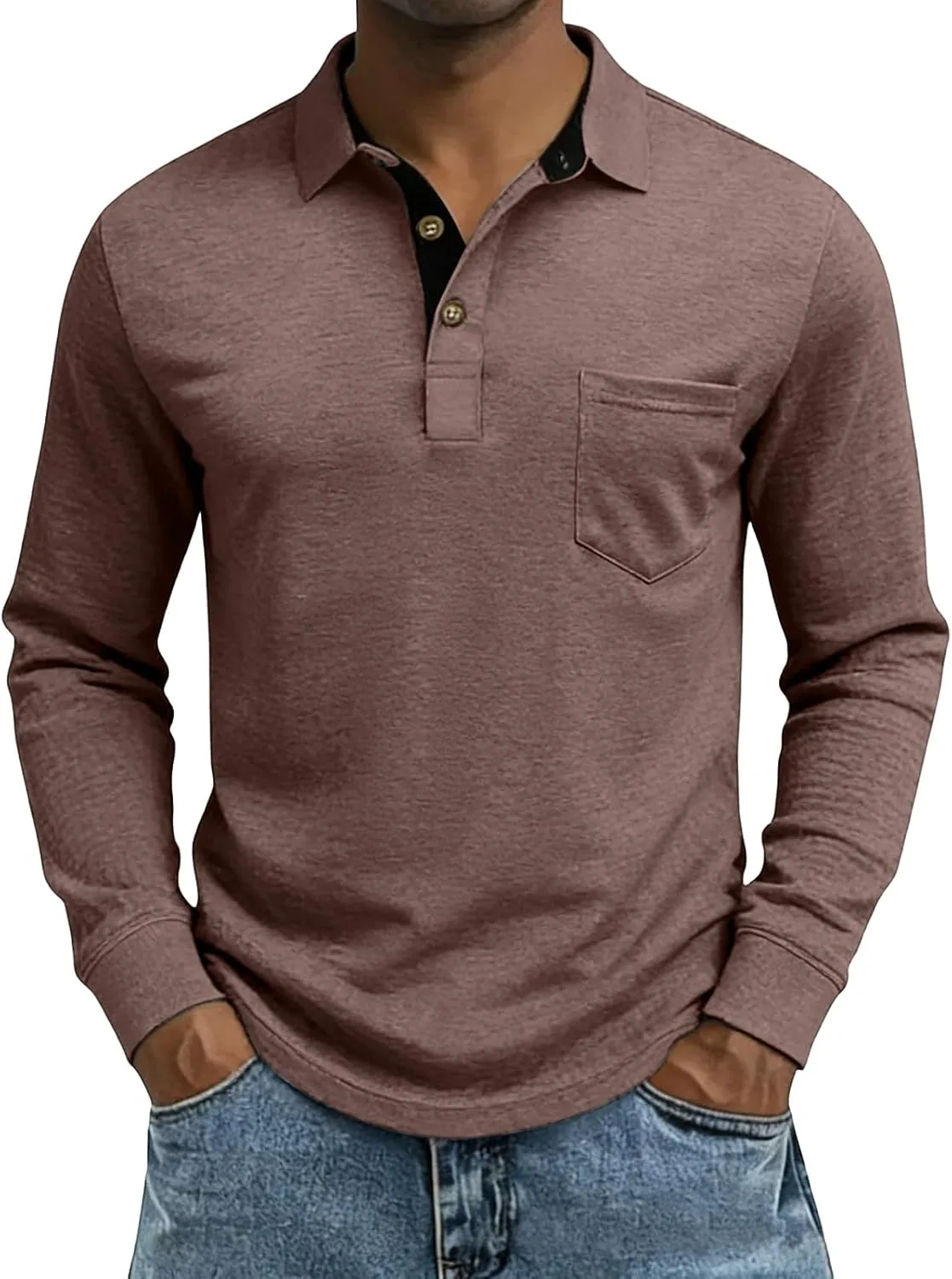 Мужская классическая поло с длинным рукавом lopmou
Мужская классическая поло с длинным рукавом lopmou