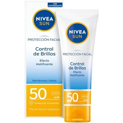 УФ-крем для контроля блеска лица Spf50 50 мл, Nivea
УФ-крем для контроля блеска лица Spf50 50 мл, Nivea