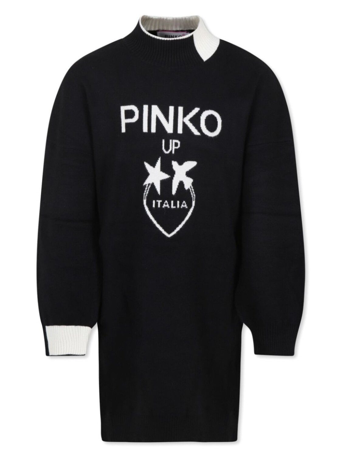 Платье Pinko Kids с логотипом и интарсией, черный
Платье Pinko Kids с логотипом и интарсией, черный