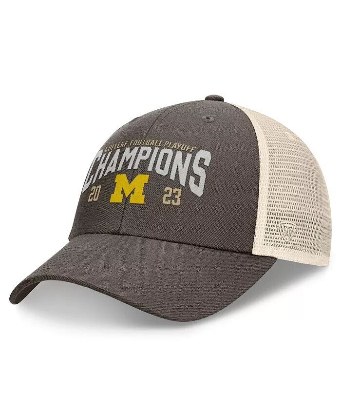 Мужская кепка Heather Gray Michigan Wolverines College Football Playoff 2023 National Champions Unstructured Trucker Adjustable Top of the World
Мужская кепка Heather Gray Michigan Wolverines College Football Playoff 2023 National Champions Unstructured Trucker Adjustable Top of the World