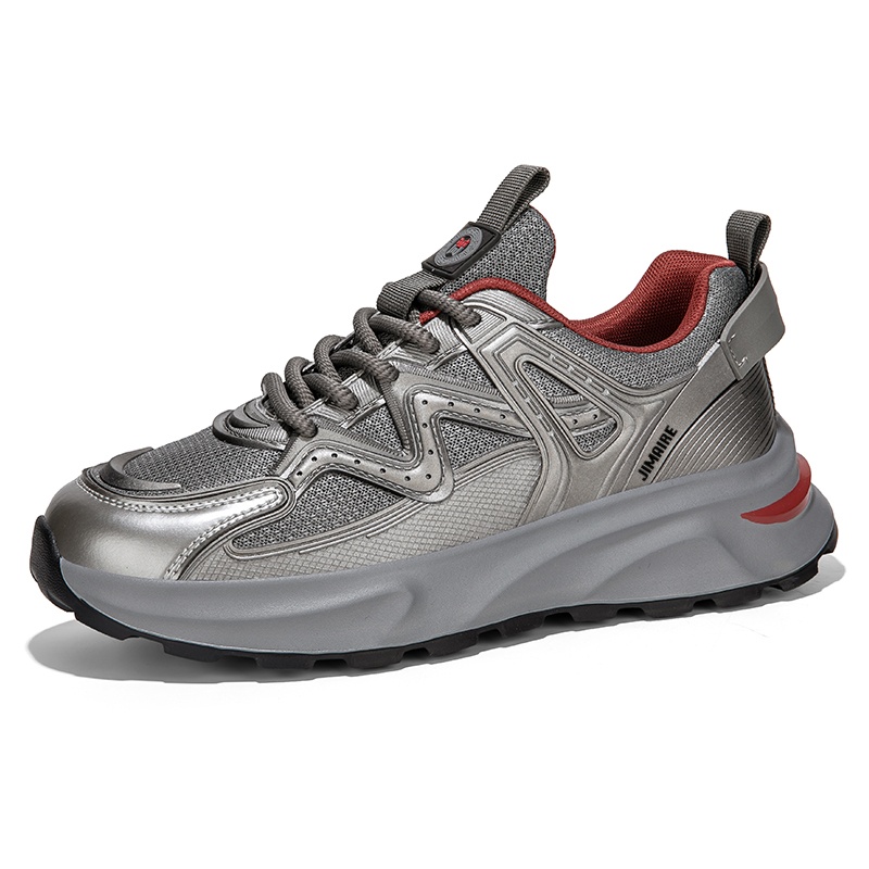 King Jinmai Серебряные мужские нескользящие дышащие утепленные массивные низкие кроссовки, цвет Silver
King Jinmai Серебряные мужские нескользящие дышащие утепленные массивные низкие кроссовки, цвет Silver
