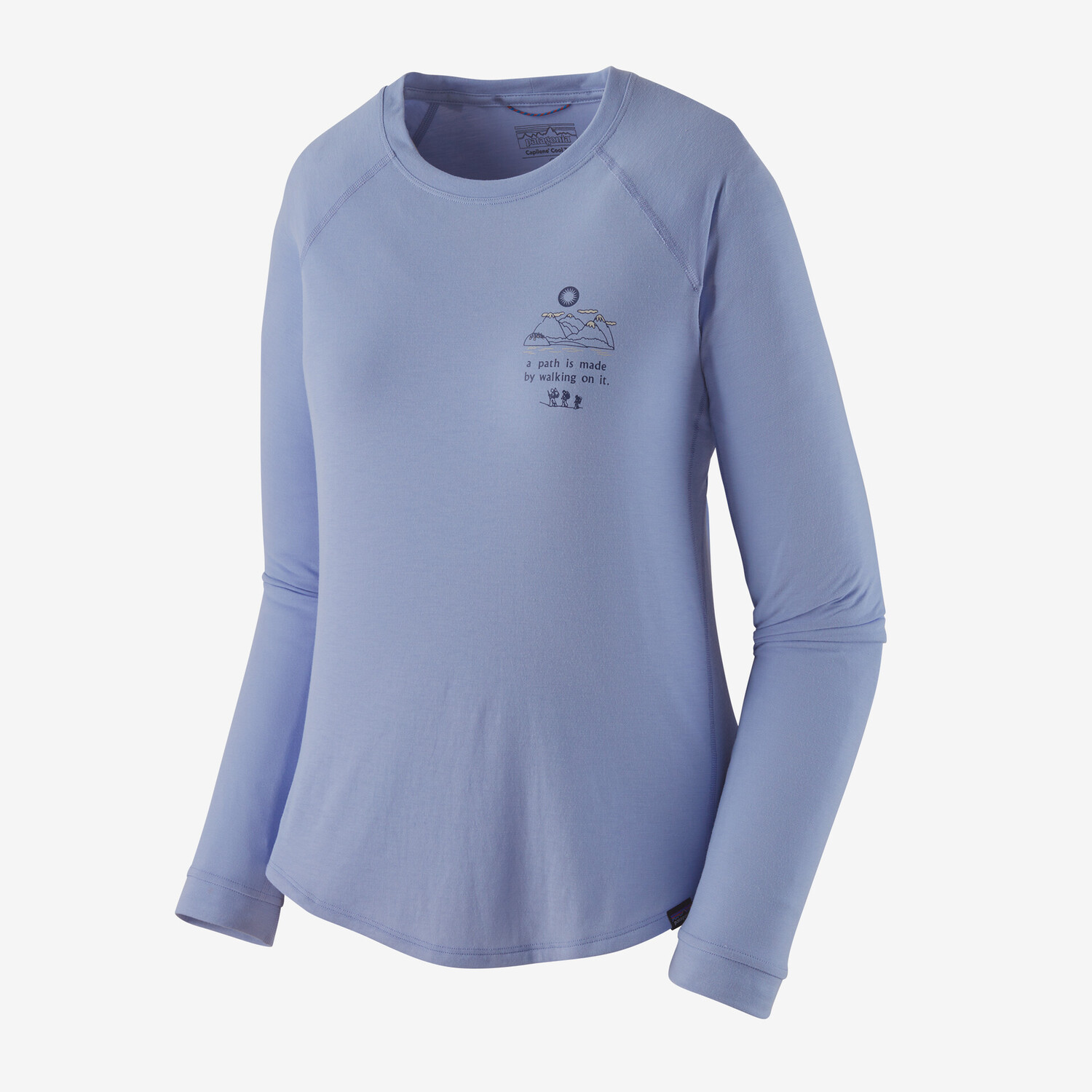 Женская рубашка Capilene Cool Trail с длинными рукавами Patagonia, цвет Walk Your Path: Pale Periwinkle
Женская рубашка Capilene Cool Trail с длинными рукавами Patagonia, цвет Walk Your Path: Pale Periwinkle